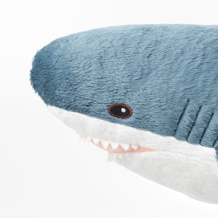 BLÅHAJ Soft toy, baby shark