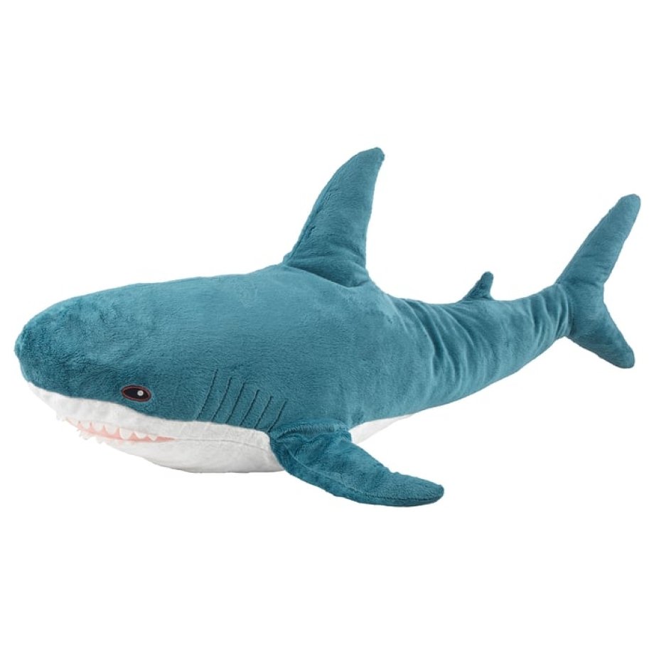 BLÅHAJ Soft toy, shark