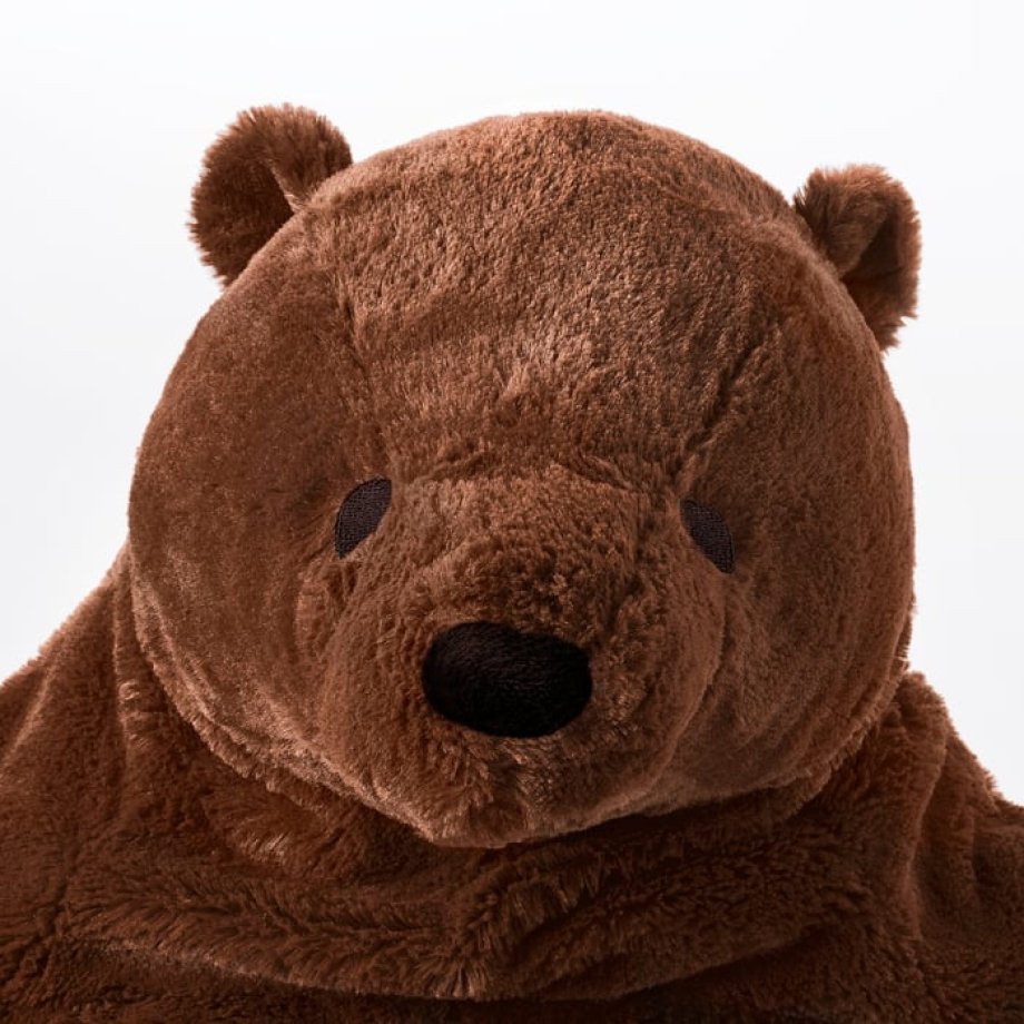 DJUNGELSKOG Soft toy, brown bear