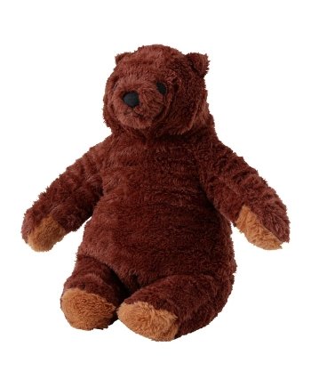 DJUNGELSKOG Soft toy, brown bear