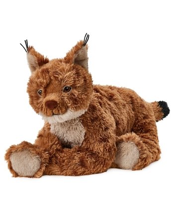 SKOGSDUVA Soft toy, lynx/orange brown
